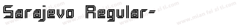 Sarajevo Regular字体转换